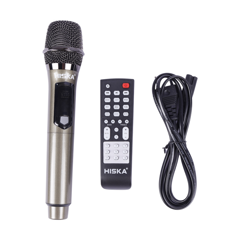 اسپیکر چمدانی بلوتوثی هیسکا Party Box 1009 + میکروفون و ریموت کنترل