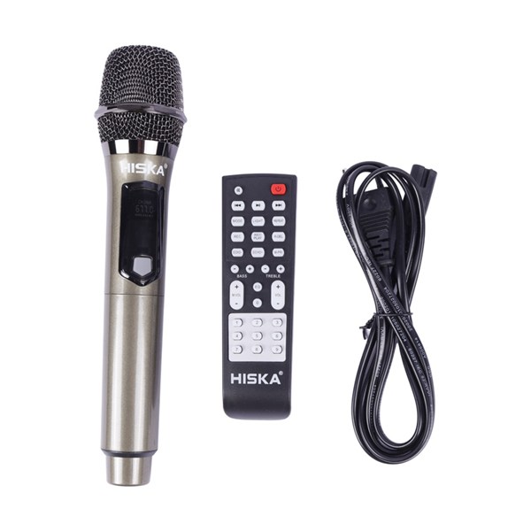 اسپیکر چمدانی بلوتوثی هیسکا Party Box 1009 + میکروفون و ریموت کنترل