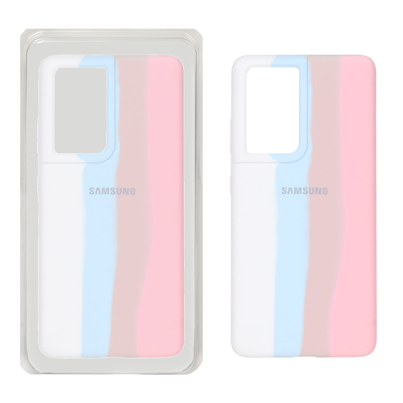 قاب سیلیکونی آبرنگی اورجینال Samsung Galaxy S21 Ultra - کد 1880 (پک دار)