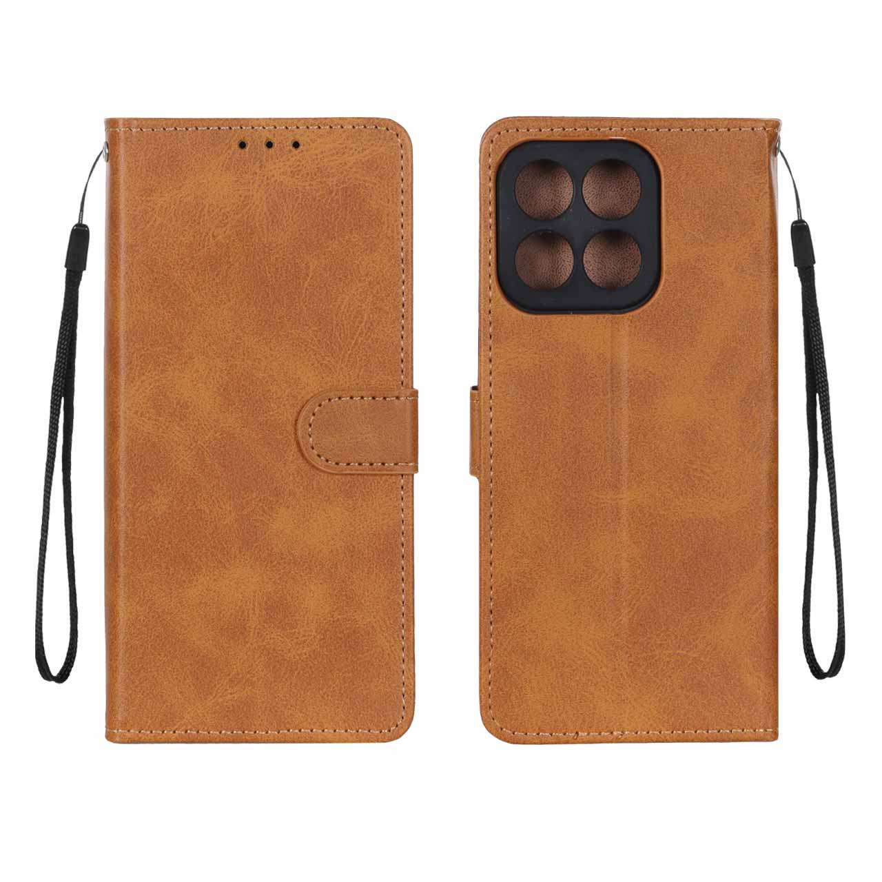 کیف موبایل مگنتی Honor X6b - عسلی