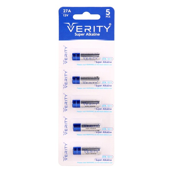 باتری ریموت کنترل Verity Super Alkaline 12V 27A کد 1