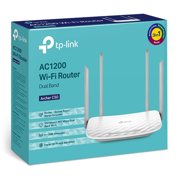روتر بی سیم تی پی لینک AC1200 Archer C50