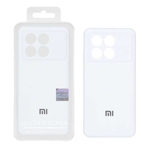 قاب سیلیکونی پاک کنی اورجینال Master Quality مدل Xiaomi Poco X6 Pro 5G / Redmi K70E - سفید (پک دار)