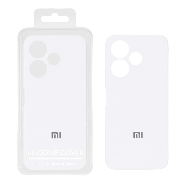 قاب سیلیکونی پاک کنی اورجینال Master Quality مدل Xiaomi Redmi 13X / Redmi 13 4G / Poco M6 4G - سفید (پک دار)