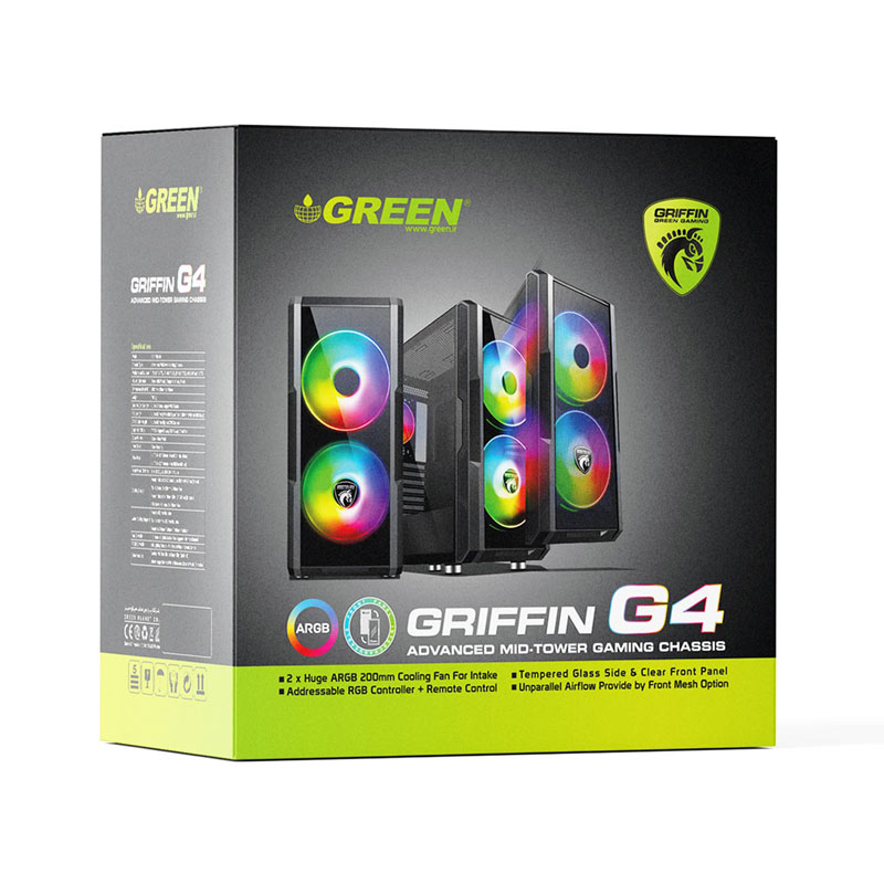 کیس کامپیوتر گرین GRIFFIN G4