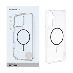 قاب اورجینال Magnetic دور ژله ای MagSafe مدل Samsung Galaxy A16 - مشکی (پک دار)