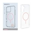 قاب اورجینال Magnetic دور ژله ای MagSafe مدل Samsung Galaxy A16 - صورتی (پک دار)