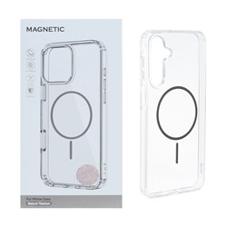 قاب اورجینال Magnetic دور ژله ای MagSafe مدل Samsung Galaxy A16 - خاکستری (پک دار)