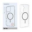 قاب اورجینال Magnetic دور ژله ای MagSafe مدل Samsung Galaxy S24 FE - مشکی (پک دار)