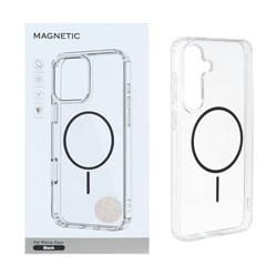 قاب اورجینال Magnetic دور ژله ای MagSafe مدل Samsung Galaxy S24 FE - مشکی (پک دار)