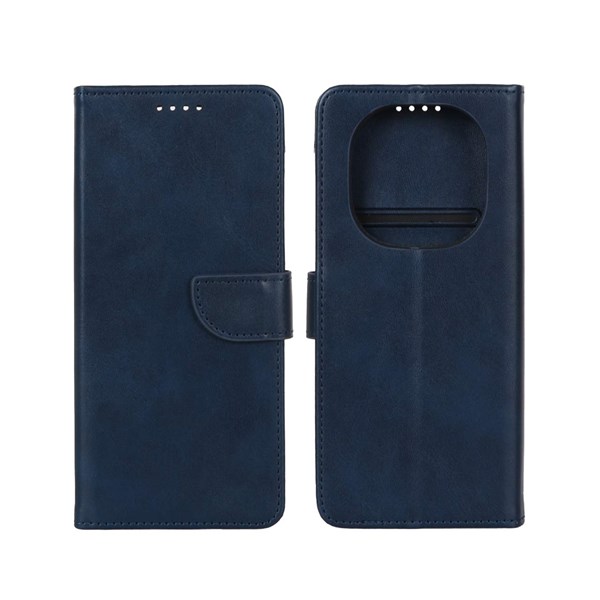 کیف چرمی موبایل مگنتی Xiaomi Redmi Note 14 Pro 4G - سرمه ای
