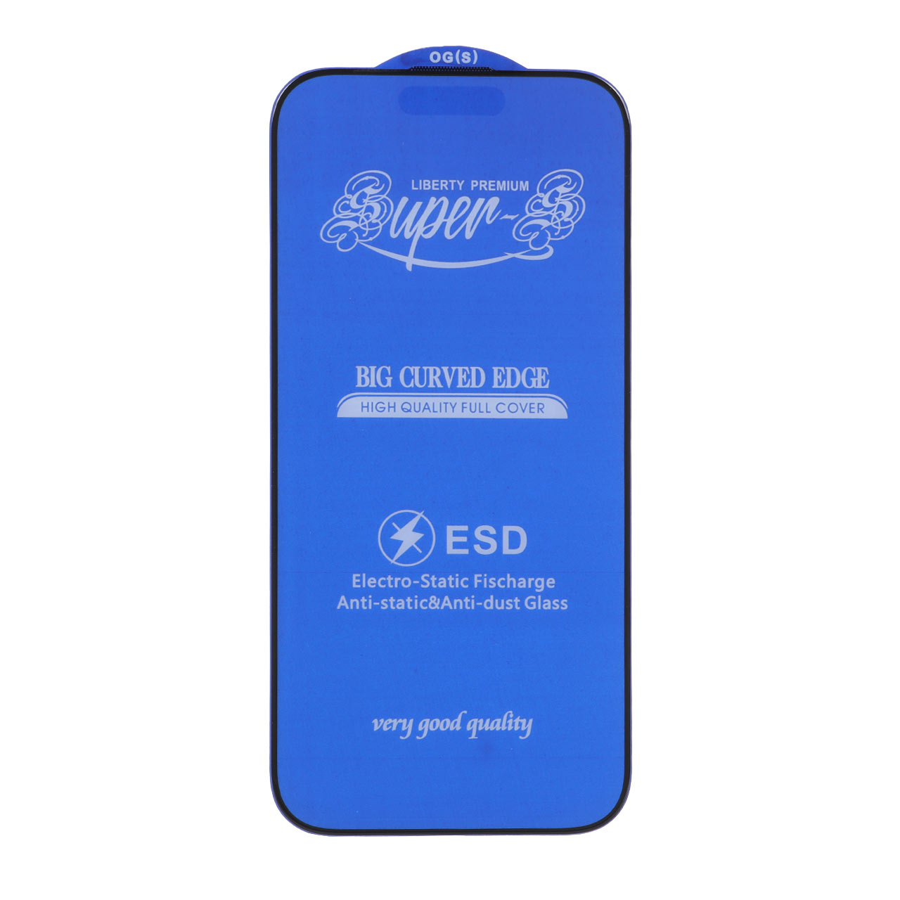 محافظ صفحه نمایش شیشه ای آنتی استاتیک مات Full Cover Super S-OG مدل Apple iPhone 16 Pro Max