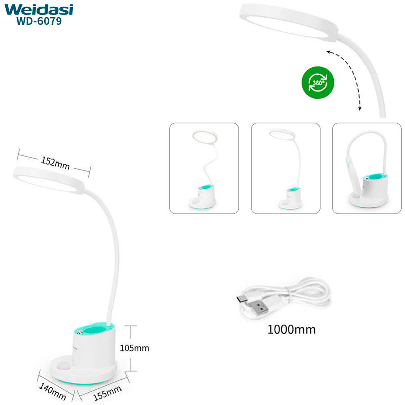 چراغ مطالعه شارژی ویداسی Weidasi WD-6079