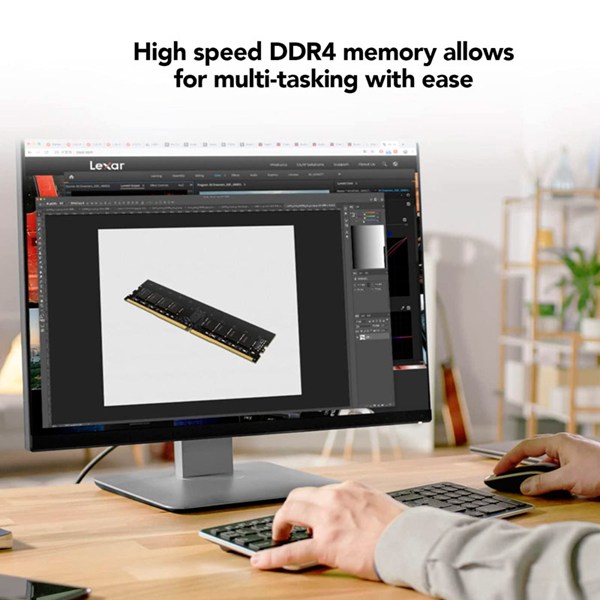 رم کامپیوتر لکسار LD4AU008G DDR4 8GB Single 2666MHz CL19