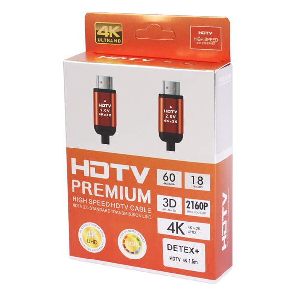 کابل HDMI v2.0 4K دیتکس پلاس +Detex طول 1.5 متر