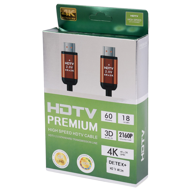 کابل HDMI 4K دیتکس پلاس Detex+ طول 3 متر