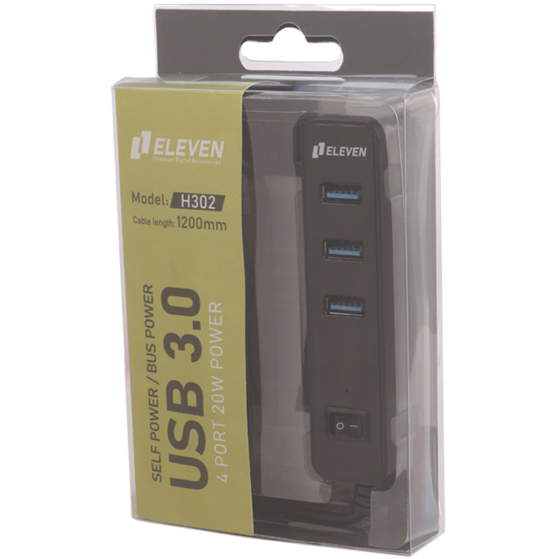 هاب 4 پورت USB3.0 ایلون H302