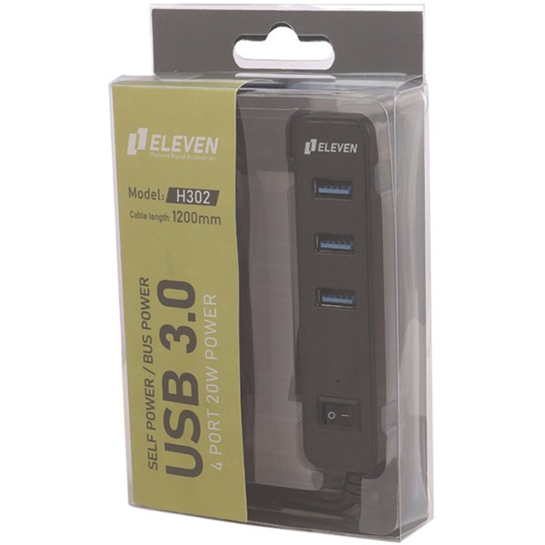هاب 4 پورت USB3.0 ایلون H302