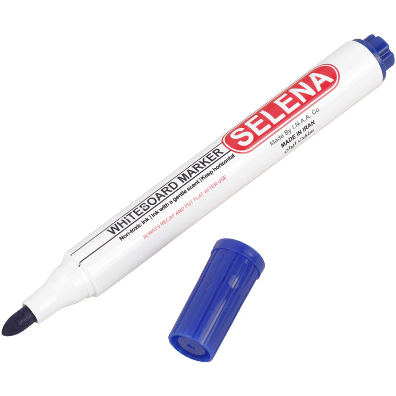 ماژیک وایت برد سلنا نوک گرد PS124 بسته 12 عددی