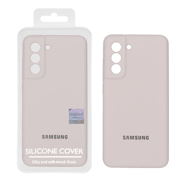 قاب سیلیکونی پاک کنی اورجینال Master Quality مدل Samsung Galaxy S21 FE - خاکی (پک دار)