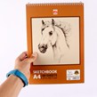 دفتر طراحی A4 سیمی 60 برگ نهال آلما کد 7660