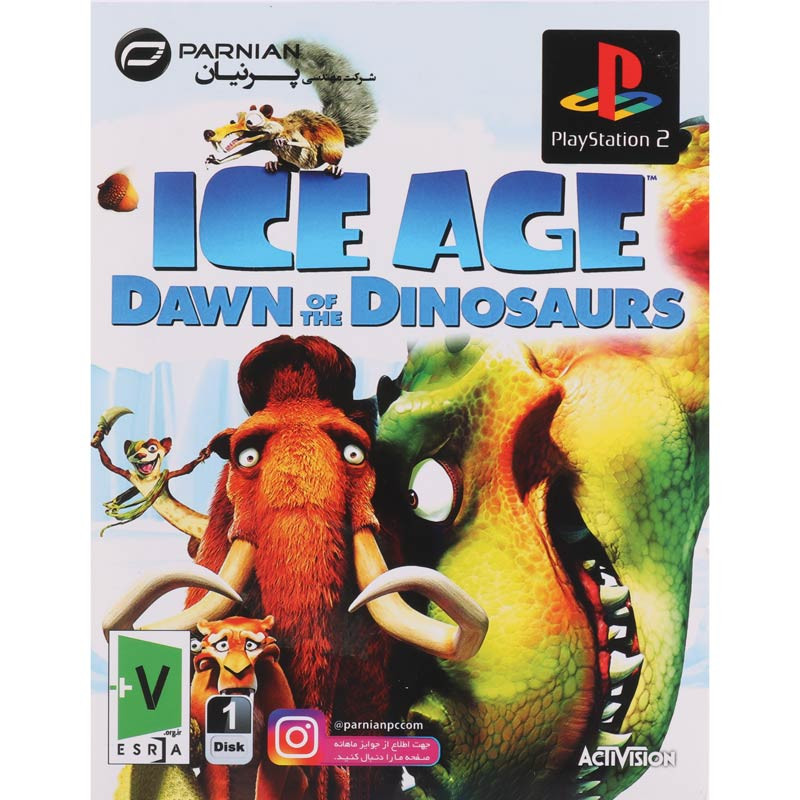 بازی Ice age dawn of the dinosaurs پرنیان مناسب برای PS2