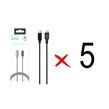 کابل شارژ فست VABI Type-C To Type-C مدل CA48 100W - مشکی (به همراه نمایشگر دیجیتال ) (بسته 5 عددی)