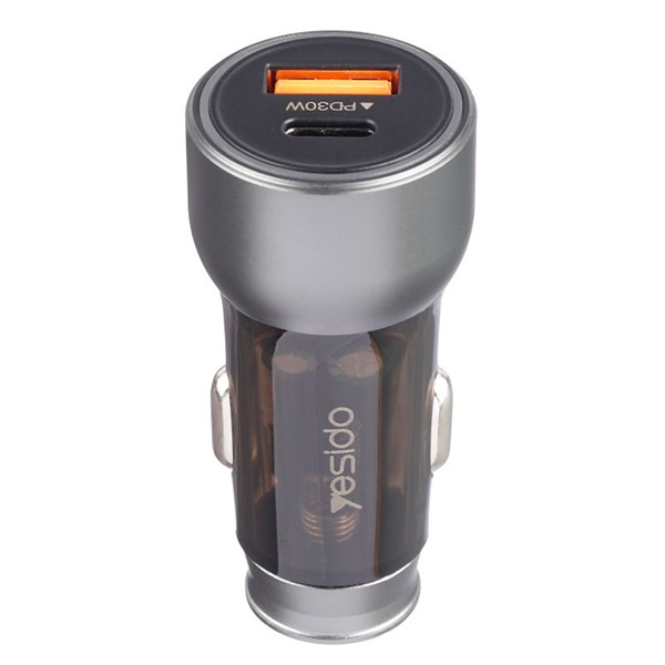 شارژر فندکی فست شارژ Yesido Y49 QC3.0 PD 3A 30W