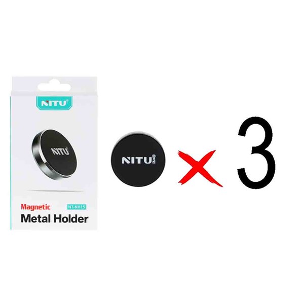 هولدر گوشی موبایل مگنتی NITU مدل  NT-NH15 - مشکی (بسته 3 عددی)