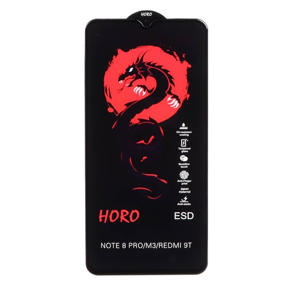 محافظ صفحه نمایش شیشه ای Full Cover ESD Horo مدل Xiaomi Redmi Note 8 Pro / Poco M3 / Redmi 9T / Note 9 4G