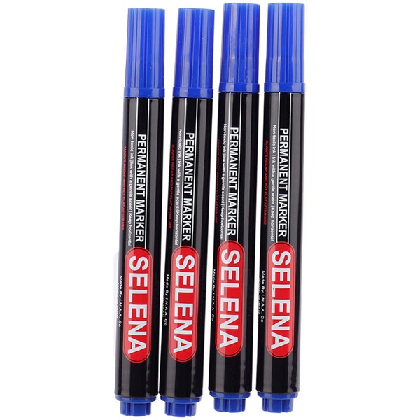 ماژیک معمولی سلنا نوک تخت SP125 بسته 12 عددی