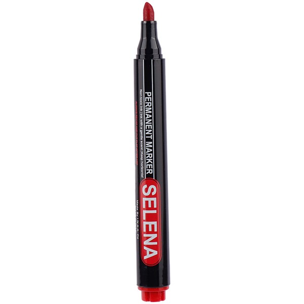ماژیک معمولی سلنا نوک تخت SP125 بسته 12 عددی