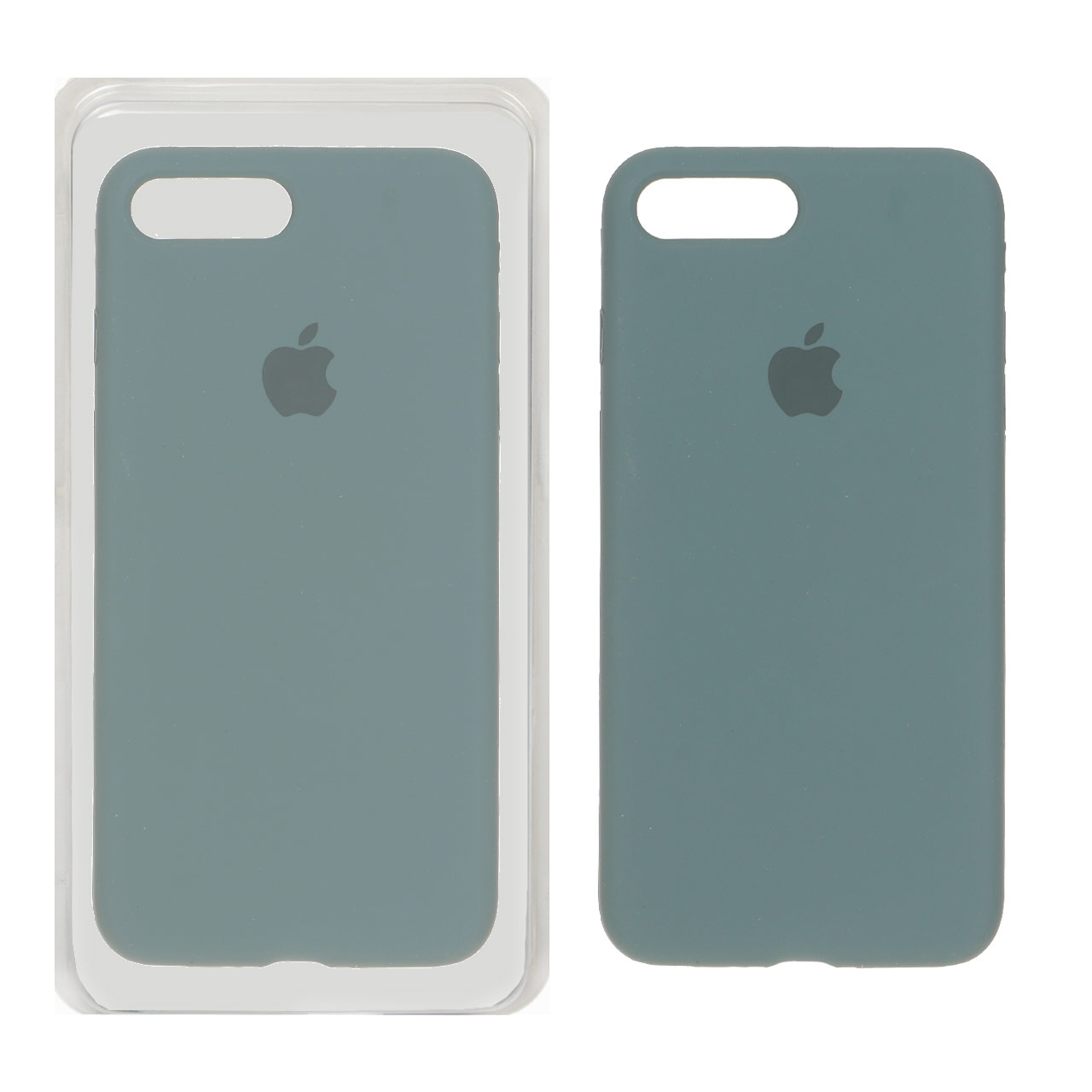 قاب سیلیکونی پاک کنی اورجینال Apple iPhone 7 Plus / iPhone 8 Plus - سبز ارتشی (پک اصلی)