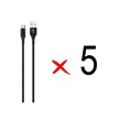 کابل شارژ 1.5 متری JBQ Type-C مدل DT-77 - مشکی (گارانتی یکساله رصاصی) (بسته 5 عددی)