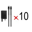 شارژر دیواری فست دو پورت JBQ مدل HC-30w 30W همراه با کابل Type-C To Lightning - مشکی (بسته 10 عددی)