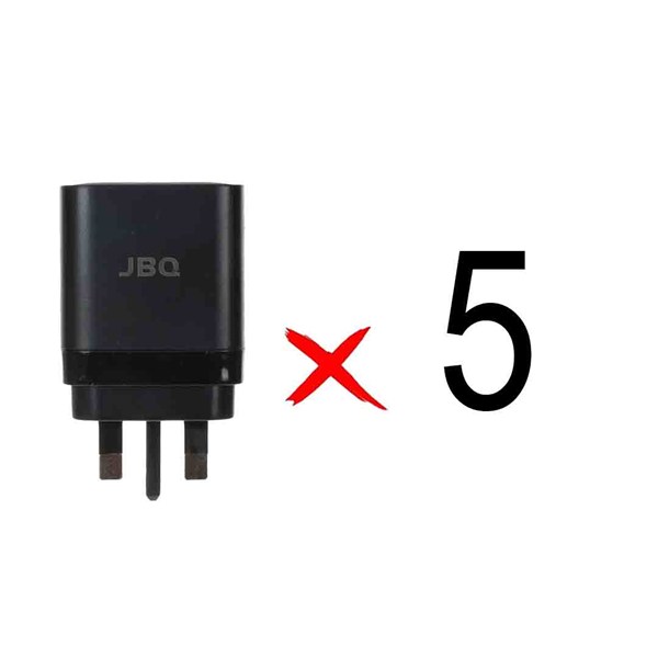 شارژر دیواری فست و PD دو پورت JBQ مدل WC-606B 45W - مشکی (گارانتی یکساله رصاصی) (بسته 5 عددی)