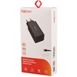 شارژر دیواری 65 وات هترون HWC3651PQ QC3.0 PD 3.25A + کابل تبدیل تایپ سی