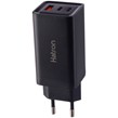 شارژر دیواری 65 وات هترون HWC3651PQ QC3.0 PD 3.25A + کابل تبدیل تایپ سی
