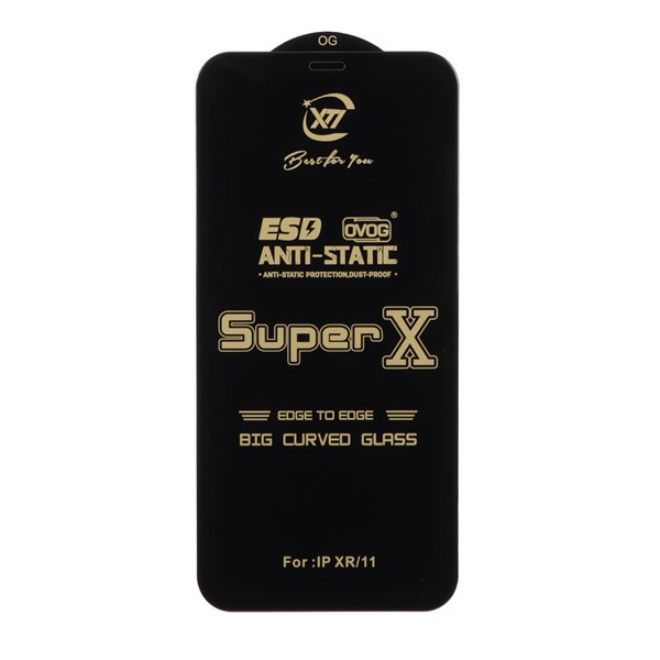 محافظ صفحه نمایش آنتی استاتیک Full Cover Super X مدل Apple iPhone 11 / iPhone XR