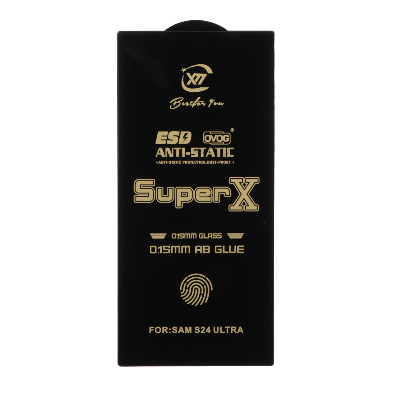 محافظ صفحه نمایش آنتی استاتیک Full Cover Super X مدل Samsung Galaxy S24 Ultra