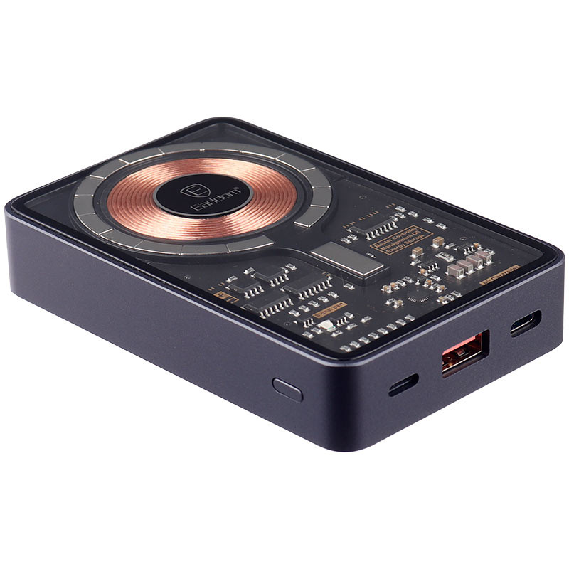 پاور بانک بی سیم فست شارژ ارلدام ET-PD20 PD 15W ظرفیت 10000 میلی آمپر ساعت