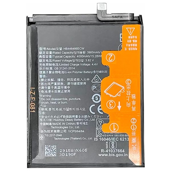 باتری موبایل اورجینال هواوی Huawei Y9 Prime 2019 HB446486ECW