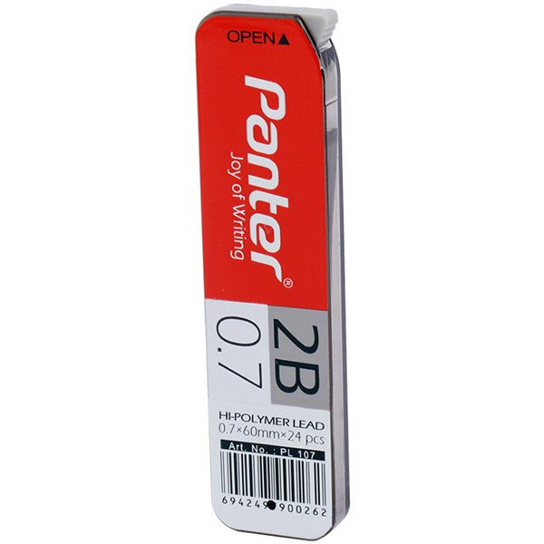 نوک مداد نوکی Panter PL107 0.7mm 2B بسته 12 عددی