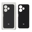 قاب سیلیکونی پاک کنی محافظ لنزدار اورجینال Xiaomi Redmi 13X / Redmi 13 4G / Poco M6 4G - مشکی (پک اصلی)