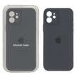 قاب سیلیکونی پاک کنی محافظ لنزدار اورجینال Apple iPhone 12 - خاکستری (پک دار)