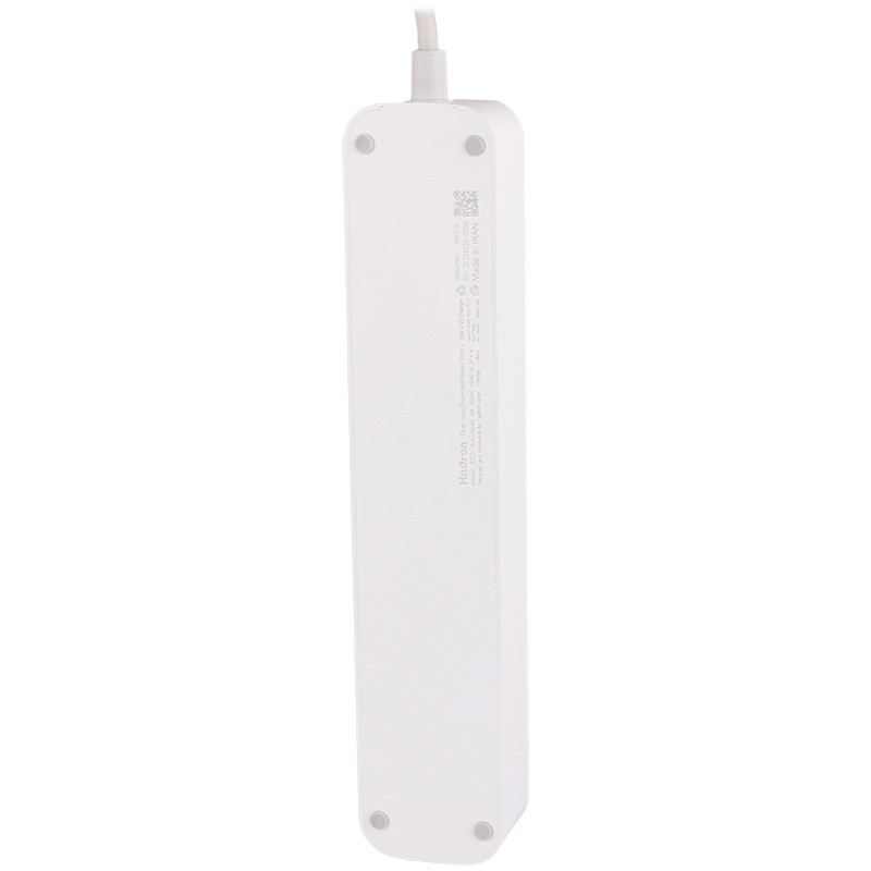 چند راهی 3 خانه ارت دار هادرون P323 با کابل 1.8 متری + شارژر USB