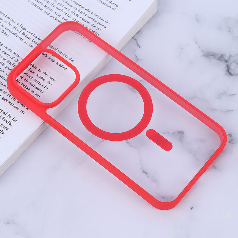قاب PC مگ سیف آیفون iPhone 15 Pro Max دور رنگی