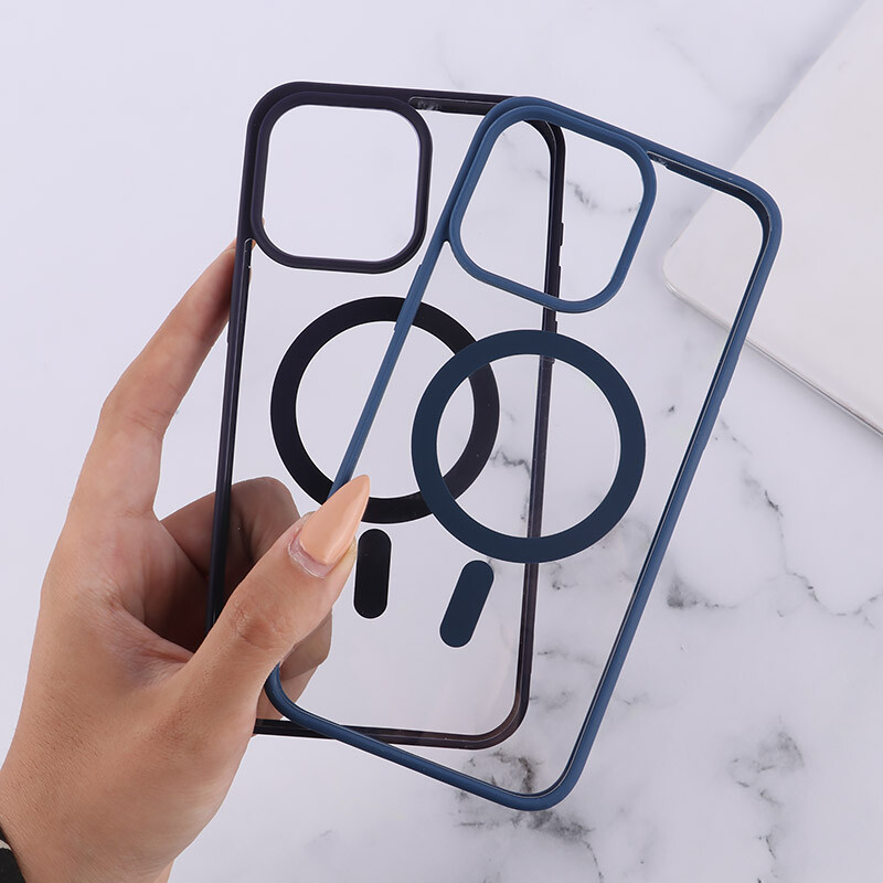 قاب PC مگ سیف آیفون iPhone 15 Pro Max دور رنگی