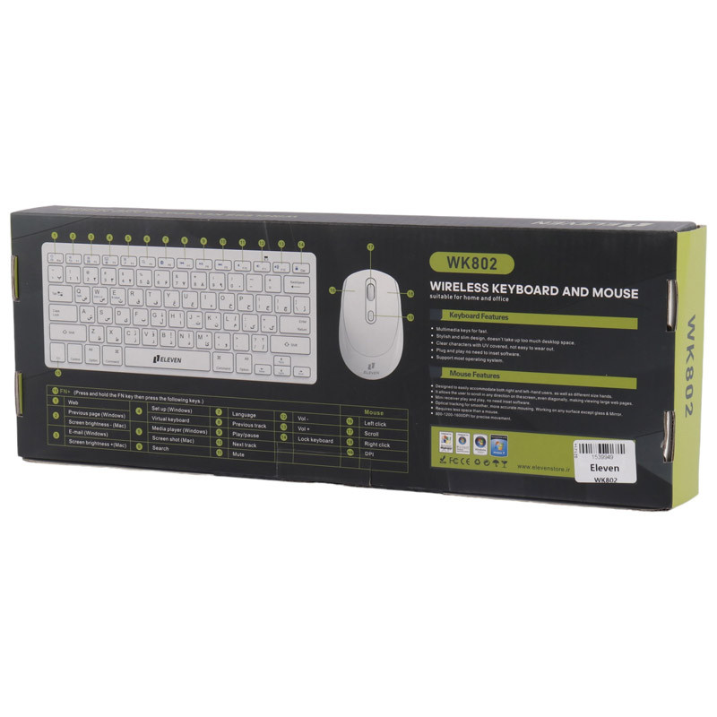 کیبورد و موس بی سیم ایلون WK802