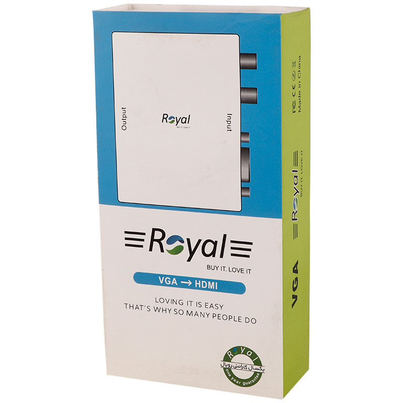 تبدیل VGA / Audio به HDMI رویال Royal